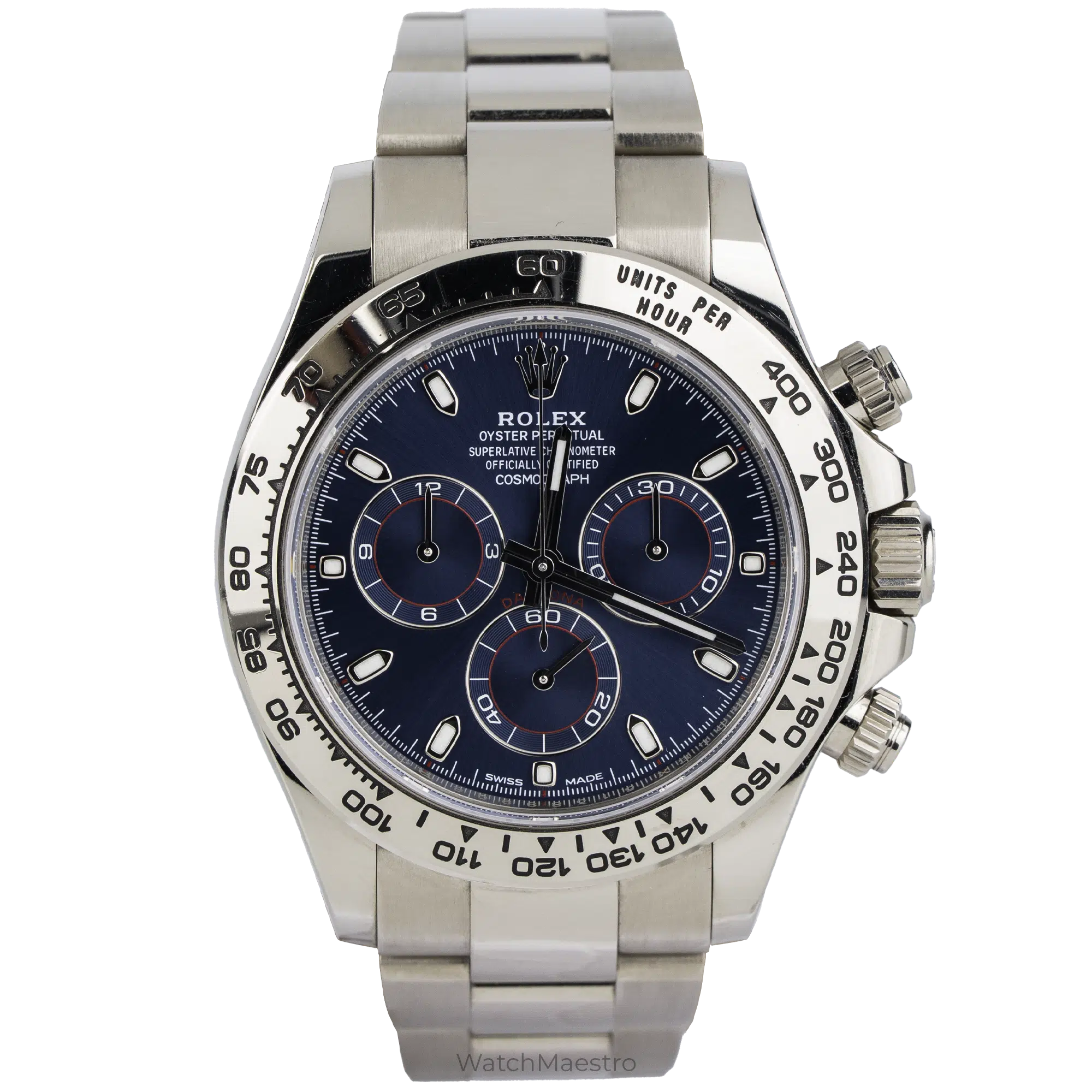 Rolex Daytona White Gold with Blue Dial